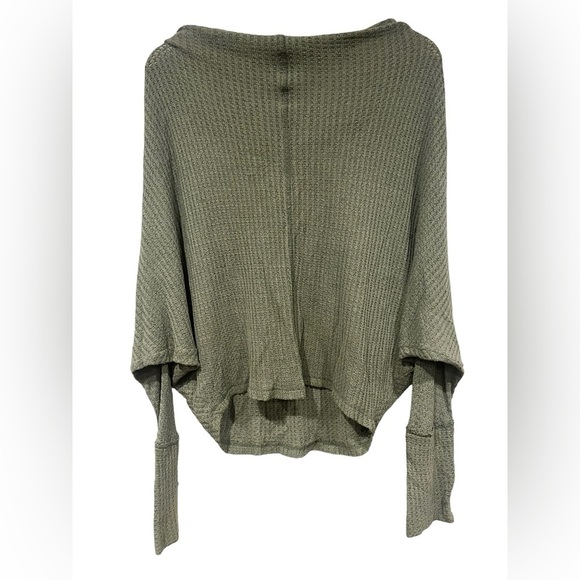 Free People Tops - Free People Drippy Mercury Thermal Long Sleeved Top Olive Green Size Medium